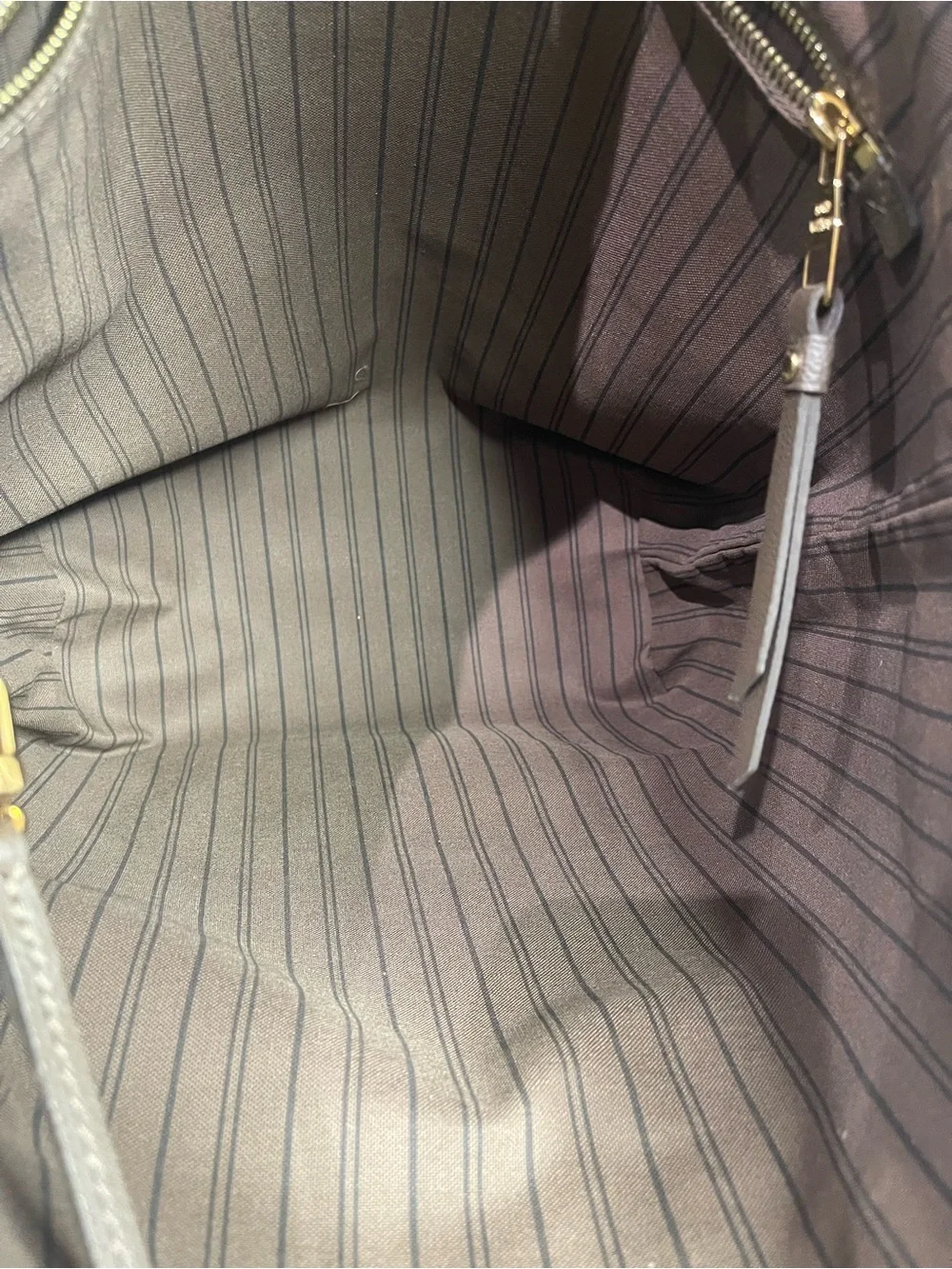 Louis Vuitton Citadine Mocha Monogram Embossed Leather Tote with Pouch